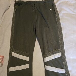 PINK Victoria's Secret Dark Green Joggers